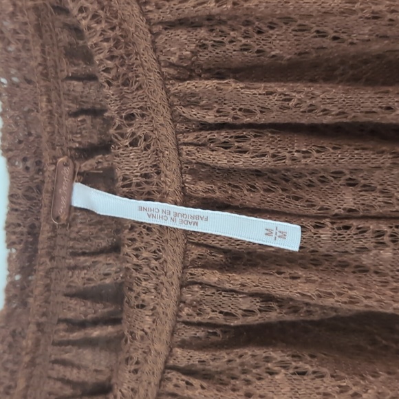 Free People Peplum Lace Top size M - Picture 3 of 4